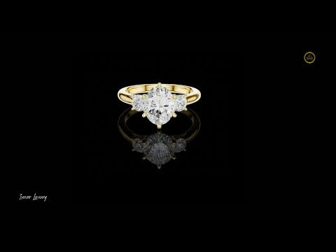 1.50 CT Iconic Lab Grown Oval Cut Diamond Ring For Good Day