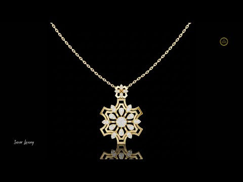 0.80 TCW Luxurious Floral Lab Grown Diamond Sparkling Flower Motif Jewelry Statement Pendant For Her
