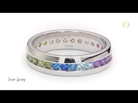 Natural Oval Sapphire Diamond Engagement Ring By Ivevar Fine Jewelry