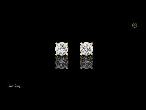 2.50 TCW Delight Moissanite Round Cut Solitaire Diamond Stud Earrings Pure Fire, Luxury Elegance