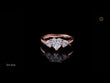 Heart Cut Moissanite Diamond Engagement Ring With Heart Side Stone