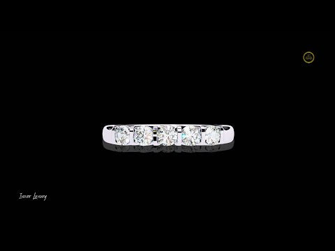 0.51 TCW Blizzard of Brilliance Ivevar Lab Grown Diamond Band With Round Cut For Surprise