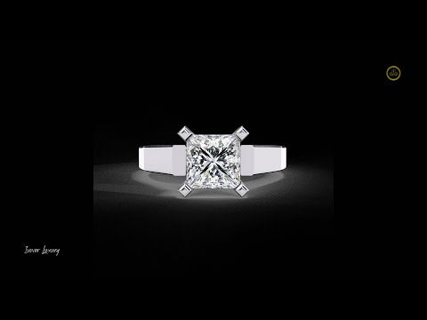 1.72 TCW Premium Quality Lab Grown Princess Cut Diamond Ring for Her Glam
