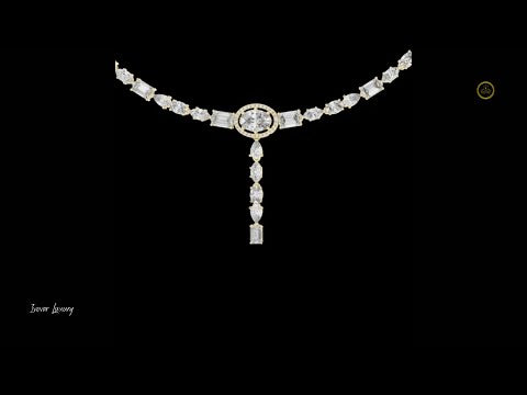 1.55 CT Iconic Lab Grown Oval Halo Diamond Y Necklace Classic Grandeur with a Graceful Drop