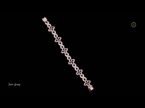 Modern Diamond Bracelet 925 Silver and 14K Gold Moissanite Geometric Design