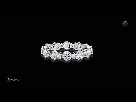 Round Brilliant Accent Lab Diamond Band