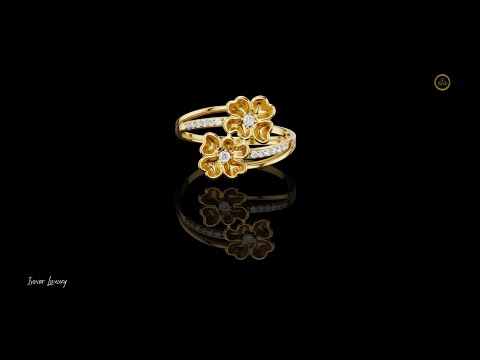 Dual Flower Bypass Split Pave Shank Lab Ring