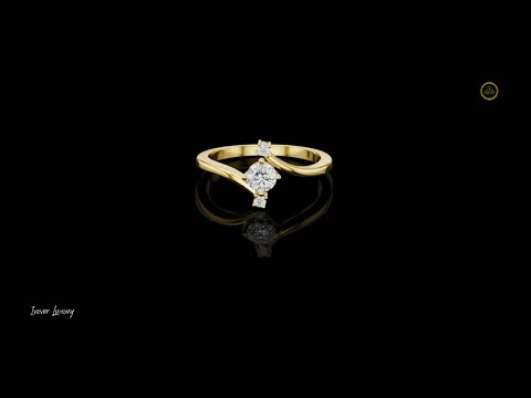 0.50 CT Eternal Harmony Contemporary Lab Grown Diamond Ring with Flowing Bypass Design