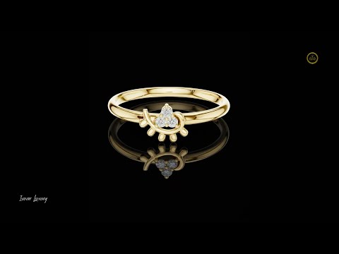 Round Lab Diamond Cluster Delicate Ring