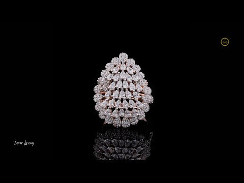 1.00 CT Teardrop Affordable Lab Grown Pear Cut Diamond Rings Luxury for Someone Special