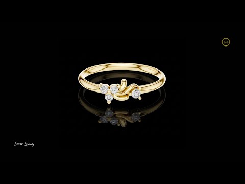 Round Lab Diamond Open Twist Cluster Ring