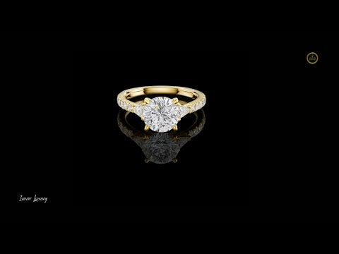 1.50 CT Beautiful Moissanite Round Cut Diamond Ring For Soft Touch