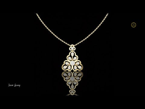0.86 TCW Classic Round Lab Grown Diamond Floral Openwork Flower Pendant Luxurious Gift for Her