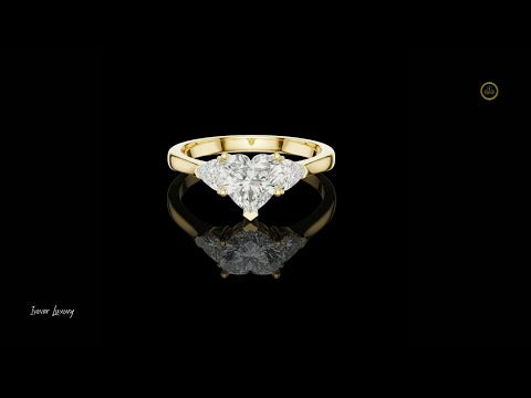 Heart Moissanite Diamond Promise Ring For Women