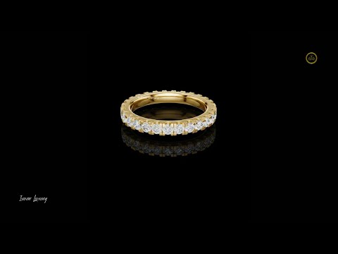 Round Brilliant Moissanite Diamond Full Eternity Band