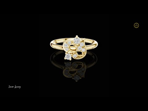 Nature Inspire Peacock Shape Lab Engagement Ring