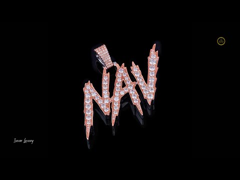 NAV Letter Name In Two Tone with Lab Grown Diamond by Ivevar