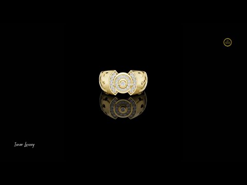 0.33 TCW Fantastic Round Lab Grown Diamond Openwork Cutout Band with Circular Pave Cluster Ring