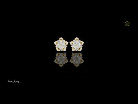 0.80 CT Luxury Moissanite Marquise Cut Diamond Flower Fine Stud Earrings Jewelry