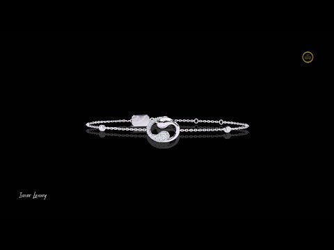 0.29 TCW Contemporary Fine Jewelry Gold Geometric Lab Diamond Bracelet For Women