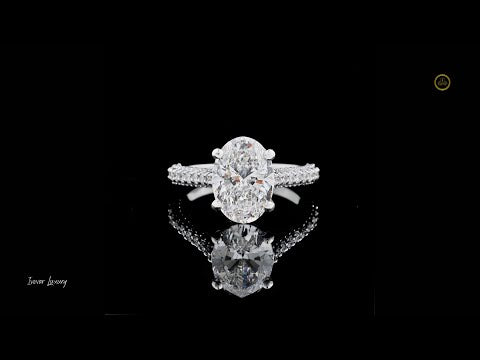 3.00 CT Gorgeous Oval Cut Moissanite Diamond Solitaire Anniversary Ring for Cocktail Shine