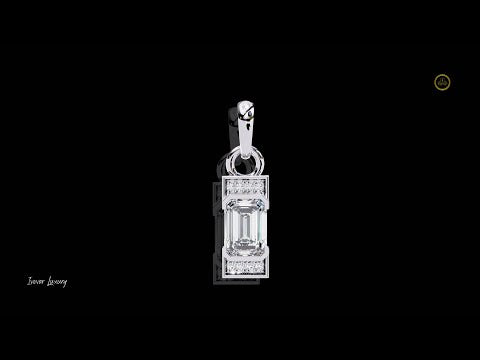 1.02 CT Timeless Geometry Emerald Cut Moissanite Diamond Pendant for Personalized & Meaningful Gift