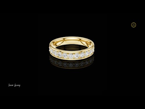 Channel Set Round Lab Diamond Eternity Ring For Women