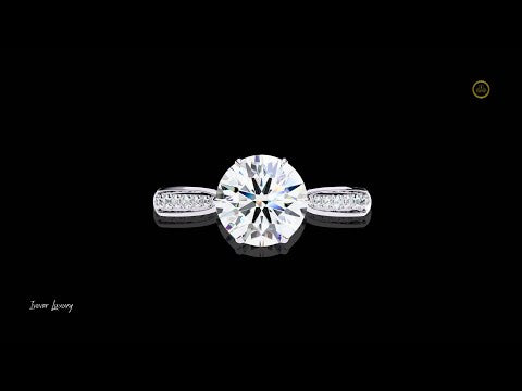 Brilliant Round Cut Lab Diamond Wedding Ring For Women