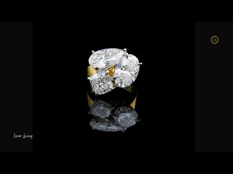 Oval, Pear And Cushion Cut Lab Diamond Engagement Ring