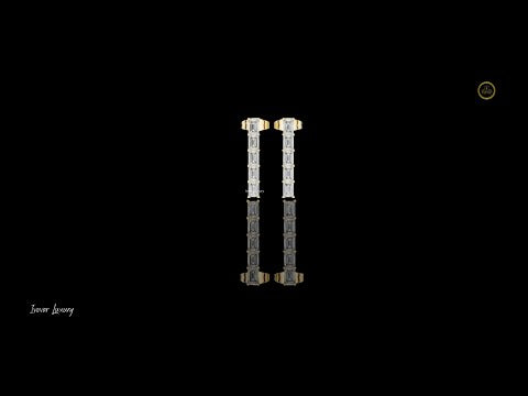 0.7 TCW Iconic Moissanite Emerald Cut Diamond Vertical Bar Earrings Sleek Modern Fine Jewelry