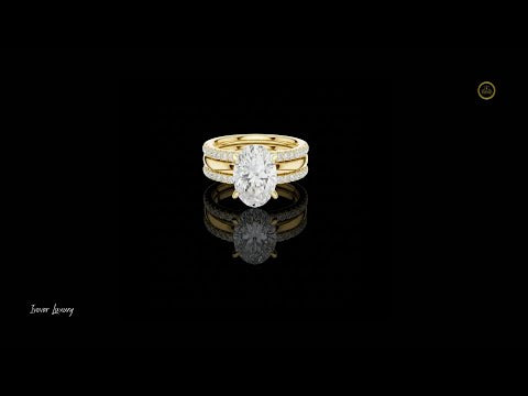 3.63 CT Brilliant Moissanite Oval Cut Diamond Ring For Every Seasons