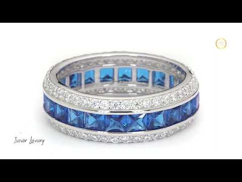 Timeless Oval Natural Sapphire Ring Diamond Accents by Ivevar Heritage
