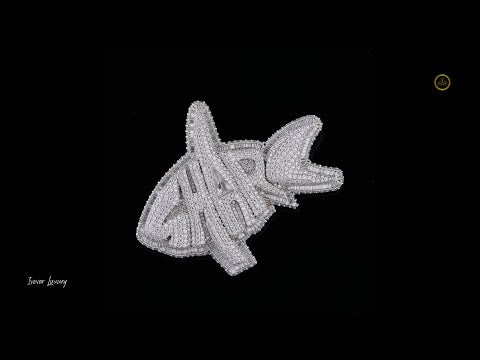 Iced Out Shark & Owl Pendant - 925 Silver/Gold Moissanite Hip Hop Jewelry By Ivevar
