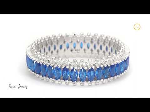 Luxury Princess Cut Natural  Sapphire Diamond Ring by Ivevar Elegant & Timeless