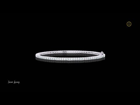 3.53 TCW Brilliant Lab Grown Emerald Diamond Tennis Bracelet A Modern Masterpiece of Sparkle