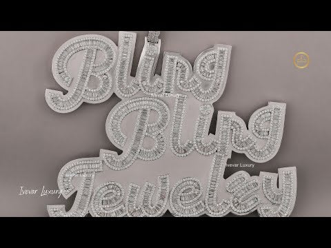 Luxury Custom Pendant Lab Diamond Iced Out Name Necklace