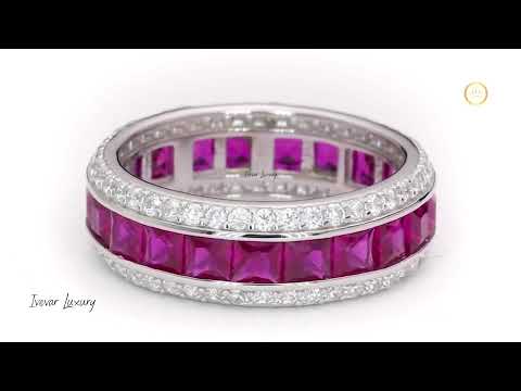 Luxury Floral Natural Sapphire Diamond Ring by Ivevar Nature Inspired Bridal Jewelry