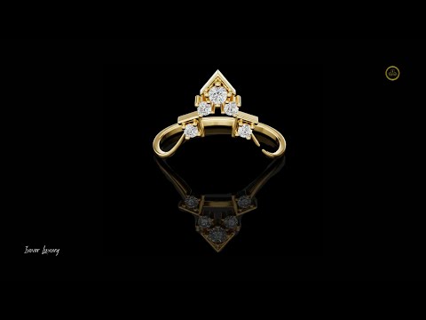 0.045 CT Royal Arc Radian Handcrafted Ring Adorned with Brilliant Lab Grown Diamonds