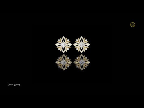 1.15 CT Classic Moissanite Princess Cut Diamond Royal Stud Earrings For Party
