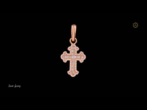 Stock Iced Out Jewellery Hip Hop Pendant 925 Silver Gold Plated VVS1 Lab Grown Diamond Cross Pendant
