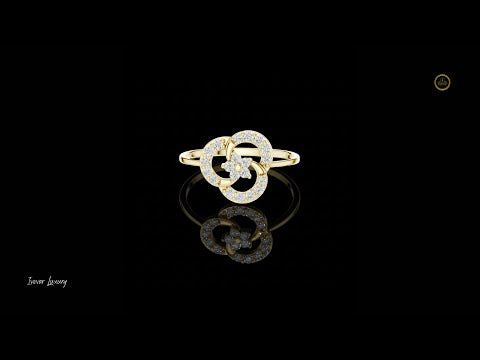 0.23 TCW Dainty Round Cut Moissanite Diamond Ring Timeless Double Loop Sparkle by Ivevar Luxury