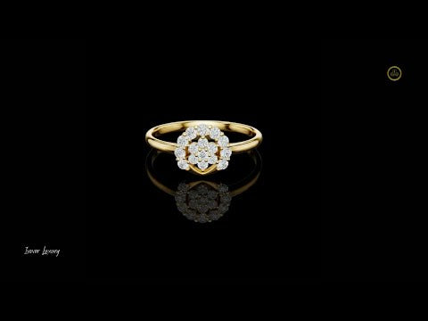 0.17 TCW Dreamy Lab Grown Round Cut Diamond Ring For Soft Glow