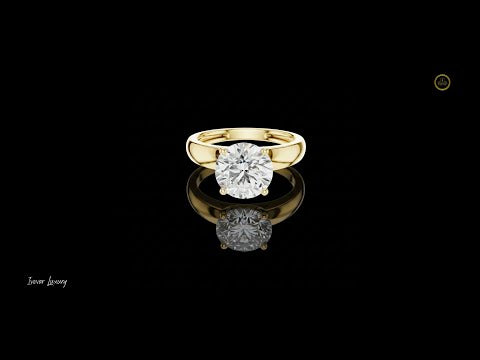 1.50 TCW Opulent Four-Prong Classic Round Cut Solitaire Lab Diamond Ring