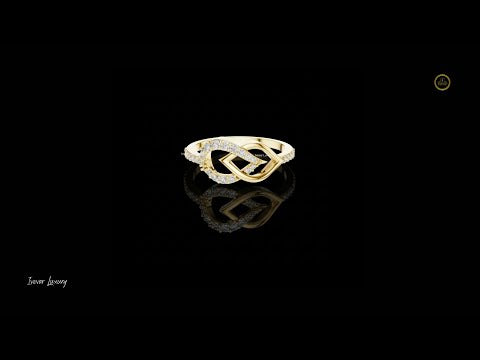 Interlocking Infinity Knot Moissanite Diamond Ring