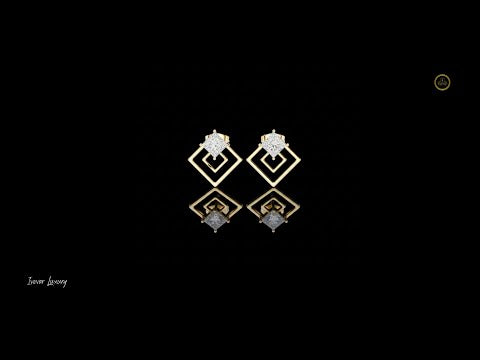 1.6 TCW Artfully Moissanite Princess Cut Modern Geometric Diamond Stud Earrings For Good Time