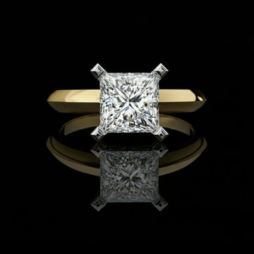 1.72 TCW Exquisite Lab Grown Princess Cut Diamond Ring Solitaire Designs For Special One