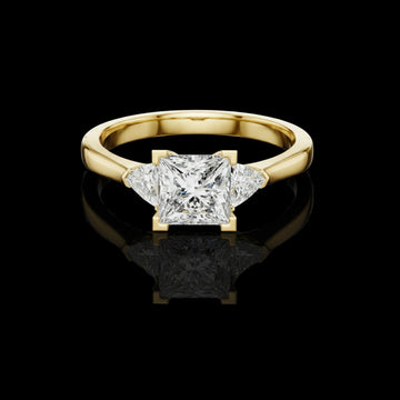 1.00 CT Precious Moissanite Princess Cut Diamond Ring For Still Love