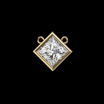 2.01 TCW Trendy Princess Cut Lab Diamond Pendant Top Rated Choices for Women