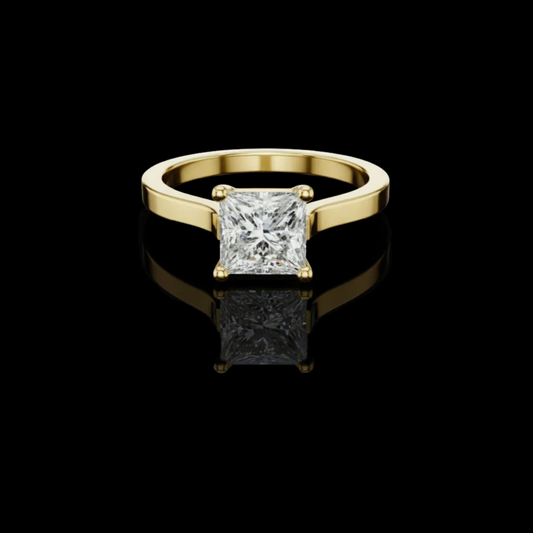 1.00 TCW Sustainable Lab Grown Princess Cut Diamond Ring Sparkle For Proposal Day
