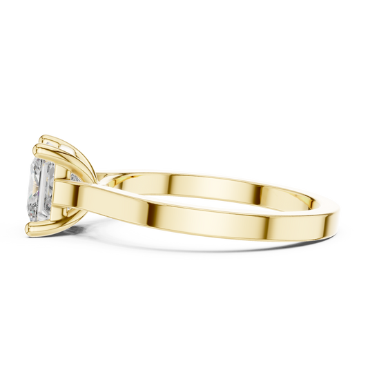 1.00 TCW Sustainable Lab Grown Princess Cut Diamond Ring Sparkle For Proposal Day